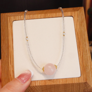 Collier Quartz Rose et Cristal de Roche – Sphère Intuitive photo review