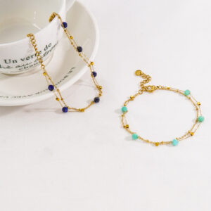 Bracelet Amazonite/Lapis Lazuli – Constellation Fine photo review