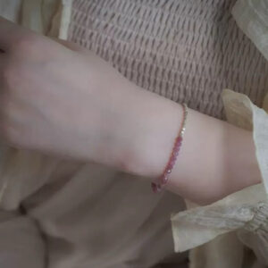 Bracelet Tourmaline – Rose Intuitive, Argent photo review