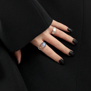 Bague Labradorite – Aura Sombre, Argent photo review