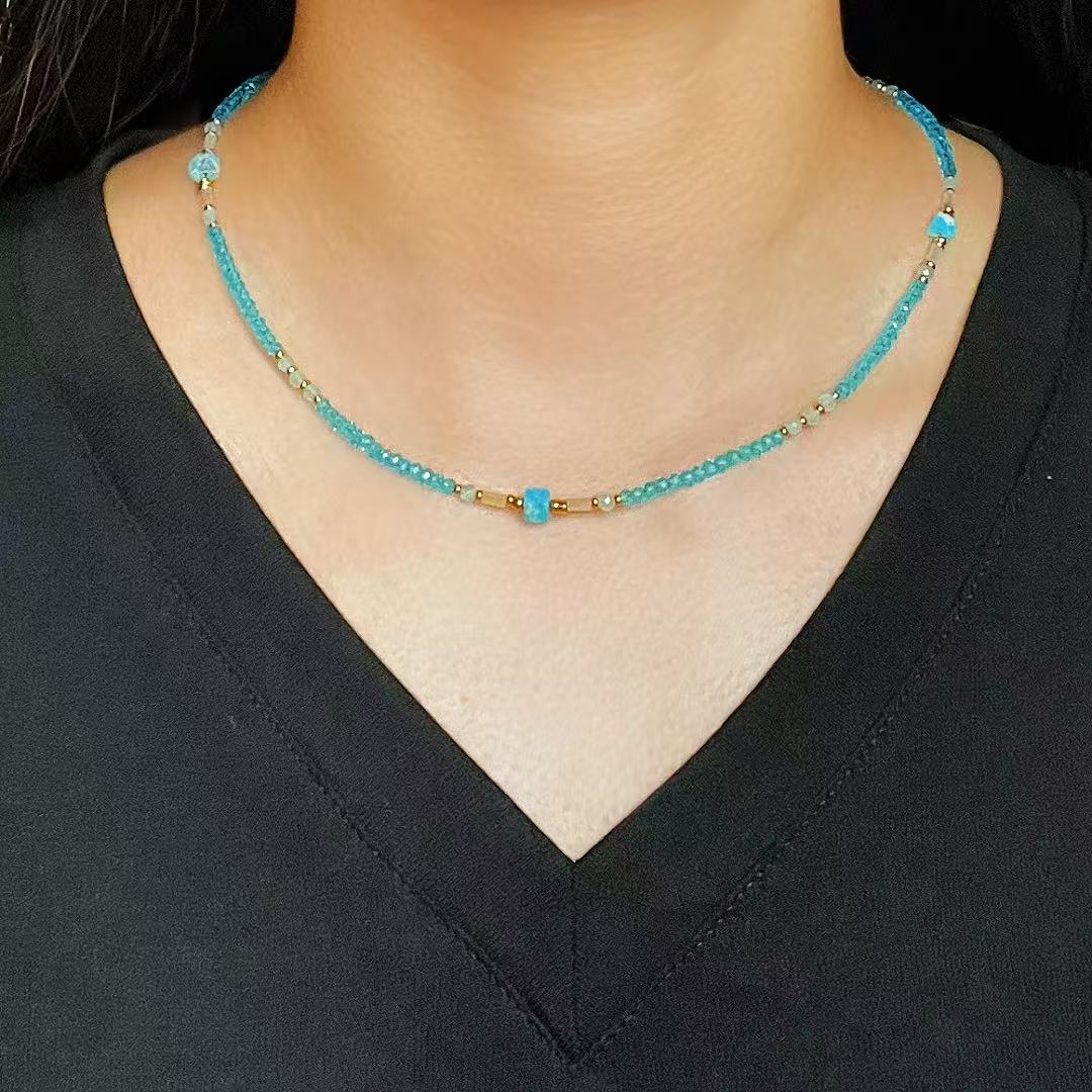 Collier Amazonite – Harmonie Azurée