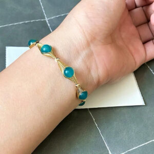 Bracelet Amazonite – Fil Doré Bohème photo review