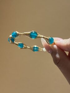 Bracelet Amazonite – Fil Doré Bohème photo review