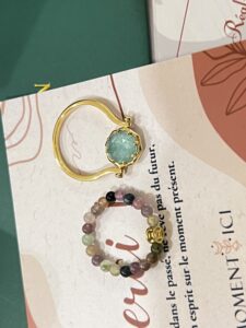 Bague Tourmaline – Fleur de Fortune, Argent Plaqué Or photo review