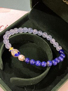Bracelet Lapis Lazuli et Aigue Marine - Poisson de Bonheur photo review