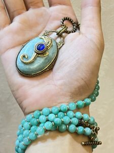 Collier Amazonite – Hippocampe photo review