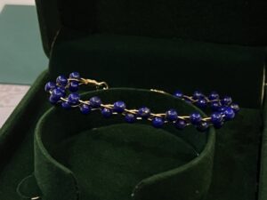 Bracelet Lapis Lazuli – Vague Céleste, Plaqué Or photo review