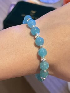 Bracelet Amazonite – Énergie Pure, Argent photo review