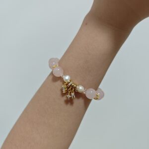 Bracelet Quartz Rose et Perle – Charme de Vénus photo review