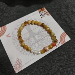 Bracelet Œil de Tigre et Perles – Éclat Impérial photo review