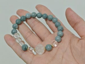 Bracelet Jade et Cristal de Roche – Clarté Céleste photo review