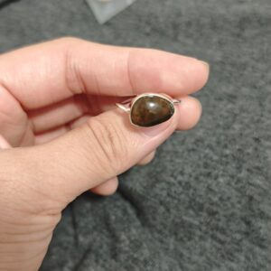 Click to view full screen Bague Labradorite – Lueur Boréale, Argent photo review