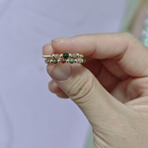 Bague Tourmaline – Harmonie d’Éclats, Argent Plaqué Or 14K photo review