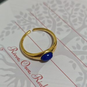 Bague Lapis Lazuli – Mystère Nocturne, Argent photo review