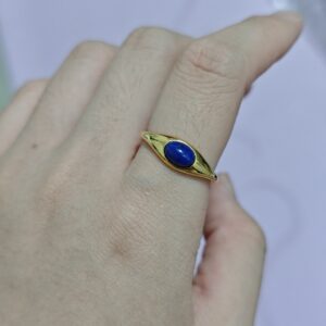 Bague Lapis Lazuli – Mystère Nocturne, Argent photo review