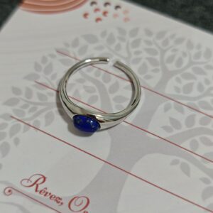 Bague Lapis Lazuli – Mystère Nocturne, Argent photo review