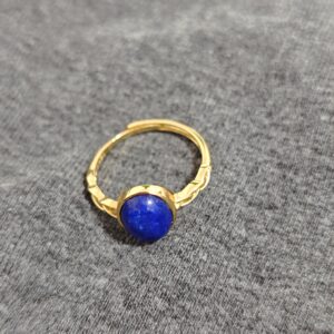 Bague Lapis-Lazuli – Éclat Intuitif, Argent Plaqué Or 18K photo review