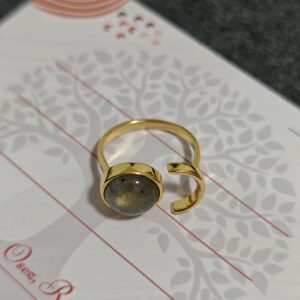 Bague Labradorite – Aura Sombre, Argent photo review
