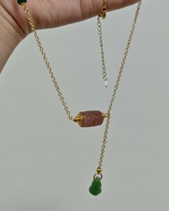 Collier Tourmaline Rose – Talisman Sculpté photo review
