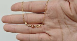 Collier Tourmaline et Topaze – Élixir de Lumière, Argent Plaqué Or 18K photo review