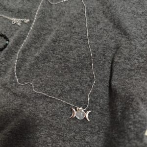 Collier Labradorite – Triple Lune, Argent photo review