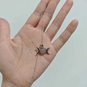 Collier Labradorite – Triple Lune, Argent photo review