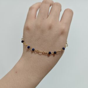 Bracelet Lapis-Lazuli – Sérénité Dorée photo review