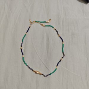 Collier Lapis-Lazuli – Main Protectrice, Argent Plaqué Or photo review