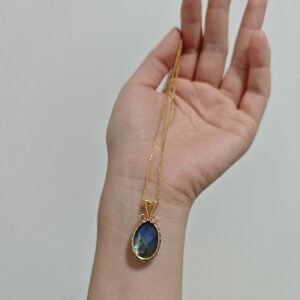 Collier Labradorite – Talisman Tissé photo review