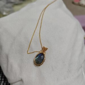 Collier Labradorite – Talisman Tissé photo review