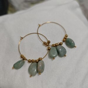 Boucles d’Oreilles Amazonite/Lapis Lazuli – Éclat Minéral photo review