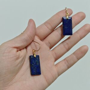 Boucles d’Oreilles Lapis Lazuli – Rectangle Intuitif photo review