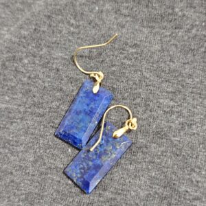 Boucles d’Oreilles Lapis Lazuli – Rectangle Intuitif photo review