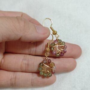 Boucles d’Oreilles Pendantes Tourmaline – Éclat Sacré photo review