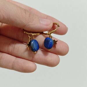 Boucles d’Oreilles Amazonite/Lapis Lazuli – Étoile Céleste photo review