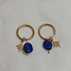 Boucles d’Oreilles Amazonite/Lapis Lazuli – Étoile Céleste photo review