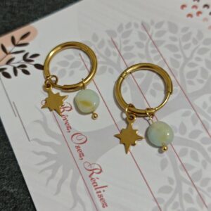 Boucles d’Oreilles Amazonite/Lapis Lazuli – Étoile Céleste photo review
