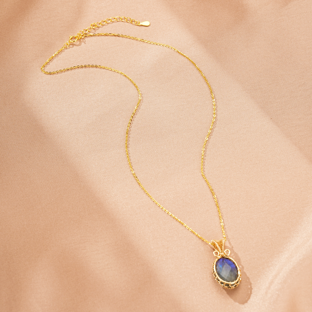Collier Labradorite – Talisman Tissé