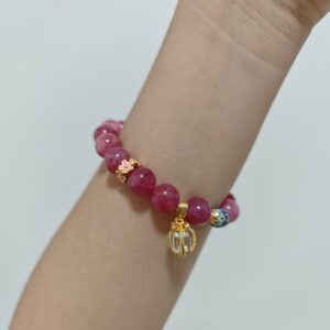 Bracelet Tourmaline Rose et Cristal de Roche – Éveil du Cœur photo review
