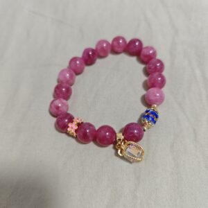 Bracelet Tourmaline Rose et Cristal de Roche – Éveil du Cœur photo review