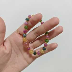Bracelet Tourmaline et Quartz Fraise – Harmonie Lumineuse photo review
