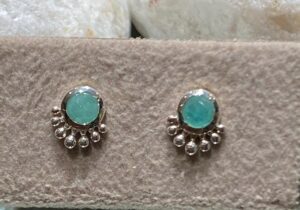Boucles d'Oreilles Amazonite – Brise d'Océan, Argent photo review