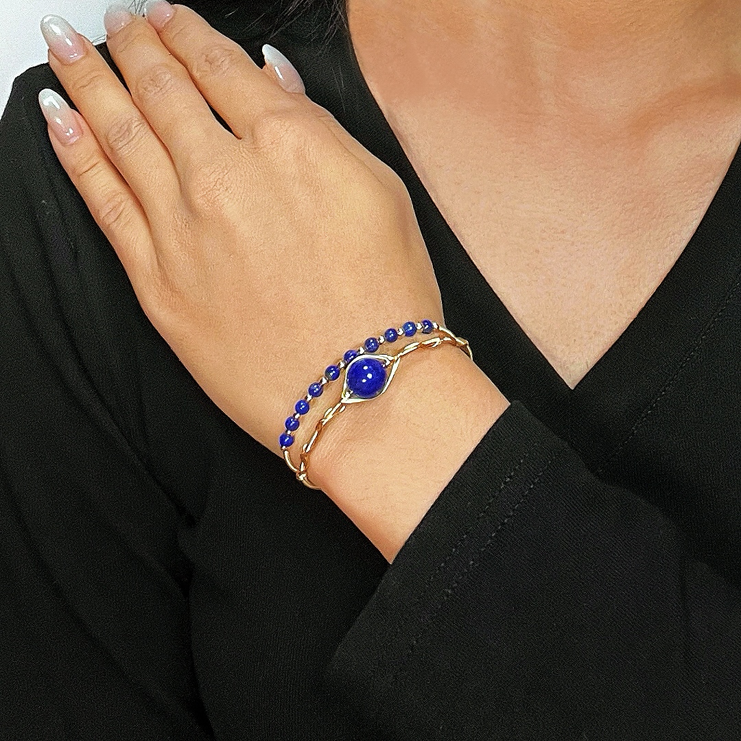 Bracelet Lapis Lazuli – Œil Intuitif