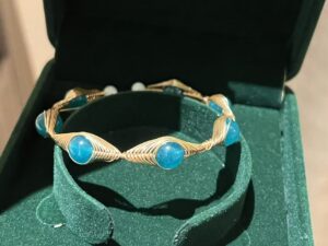 Bracelet Amazonite – Fil Doré Bohème photo review