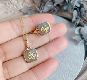 Collier Labradorite – Vitalité, Argent Plaqué Or photo review