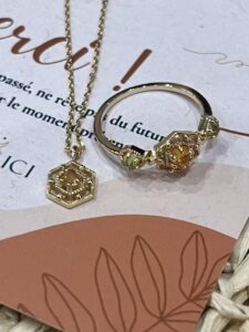 Collier Citrine – Éclat Jardin d’Or, Argent Plaqué Or photo review