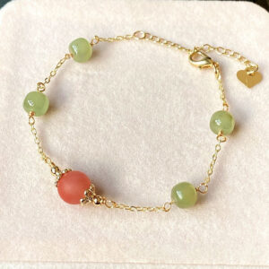 Bracelet Agate Rouge et Jade Néphrite – Éclat Protecteur photo review