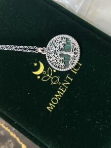 Collier Malachite – Racines Sacrées, Argent photo review