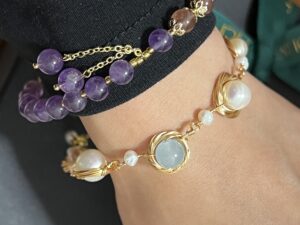 Bracelet Aigue-marine et Perle – Trésor Marin photo review