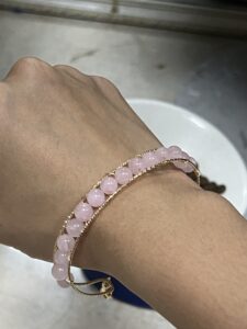Bracelet Quartz Rose, Améthyste ou Aigue-Marine – Beauté Énergétique photo review